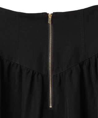 BEIGE， BERNARD / リネン混 ゴールドジップ ハイウエススカート Black