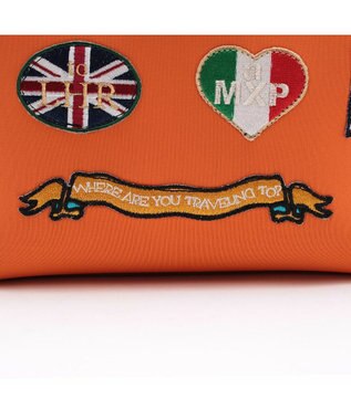 A.D.M.J. 【魔法の様に軽い】マジックライト/フラッグワッペンバニティバッグS マンゴー