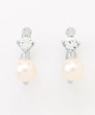 J.PRESS LADIES 【WEB限定・2way・2set】パールビジュー イヤカフ リング 【WEB限定】シルバー系