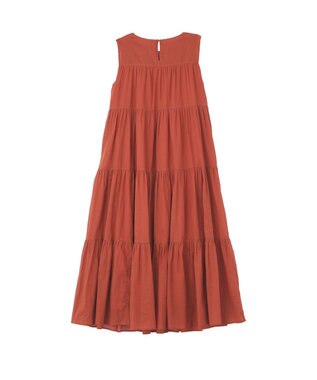 AMERICAN HOLIC ノースリーブティアードワンピース Orange