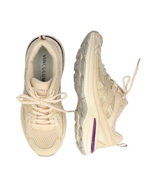 Bridget Birkin 【VINCULUM】レースアップダッドスニーカー ベージュ