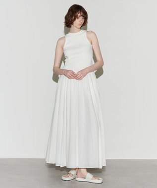 NAVE 【Nave　洗える】トランスペアレントボイル ドレス ホワイト系