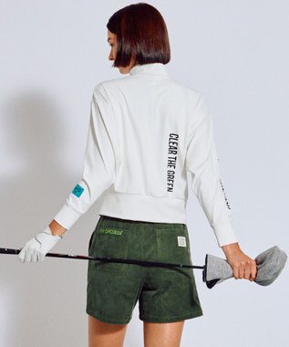 PW CIRCULUS 【手洗い洗濯可 / NEWシーズン素材 / ストレッチ】【WOMEN】コーデュロイショーツ ゴルフウェア レディース グリーン系