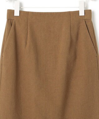 ICB コットンリネンキャンバス スカート キャメル系