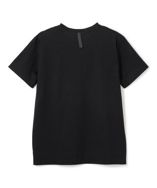 BEIGE， 【WEB限定・洗える】TORENIA / レザーポケットコットンクルーネックTシャツ Black×Black
