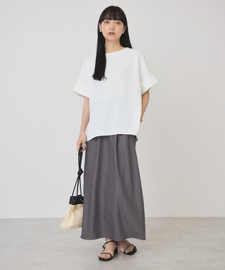 AMERICAN HOLIC 【予約】【WEB限定】イージーケア+接触冷感バックタック半袖プルオーバー Off White
