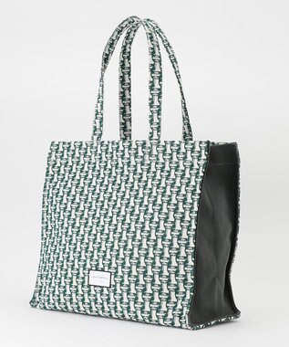 united bamboo ジャカードトートバッグ グリーン系1