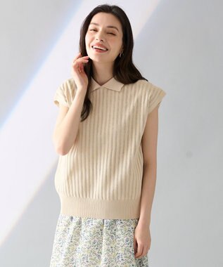 ANY アイレットパターン ニットプルオーバー