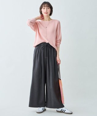 ANY L アクリルガーターニット ピンク（一部店舗限定色）