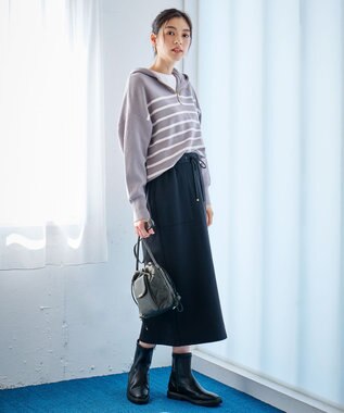 ANY キルティングドロストショルダーバッグ オリーブ