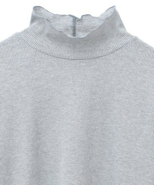 Green Parks ラメリブタートルプルオーバー Gray