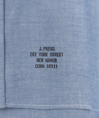 J.PRESS MEN 【AaronChang】【UNISEX】コットンダンガリー シャツ / B.D. / Baggy-Fit ブルー系