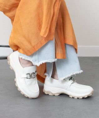 Bridget Birkin 【VINCULUM】防滑メタルチェーンローファー