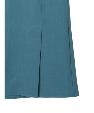 Green Parks 接触冷感　きれいシルエットＩラインスカート Blue