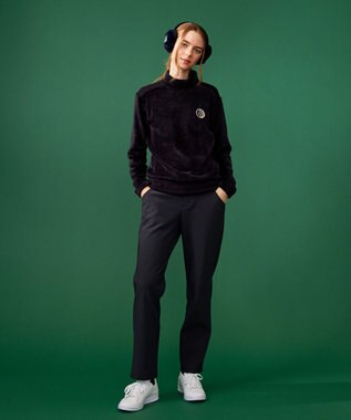 23区GOLF 【WOMEN】シルキーボンバー モックネック ネイビー系