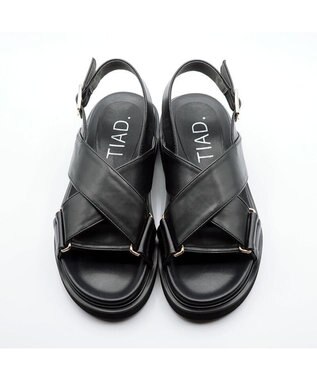 APOM クロスストラップサンダル ブラック