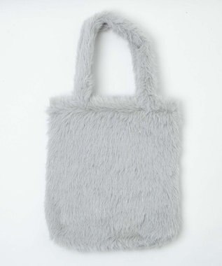 WEGO ラメファートート ライトグレー