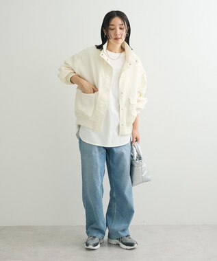 Green Parks ２ＷＡＹ　　ジャガードブルゾン Ivory