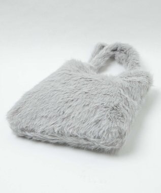 WEGO ラメファートート ライトグレー