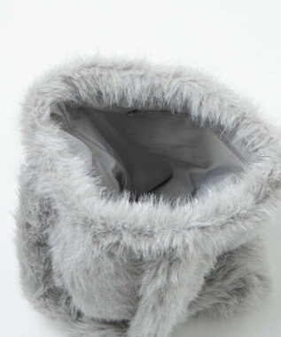 WEGO ラメファートート ライトグレー