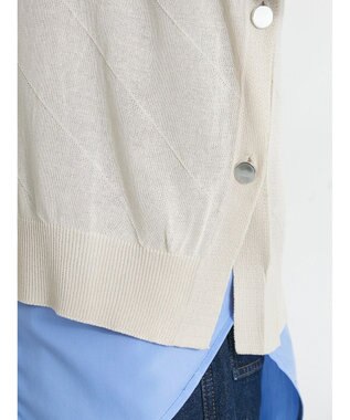 CRAFT STANDARD BOUTIQUE 【洗える】ニットベスト+バンドカラーシャツSET-B Ivory