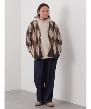 CRAFT STANDARD BOUTIQUE 【男女兼用】アーガイル柄カーディガン Dark Brown