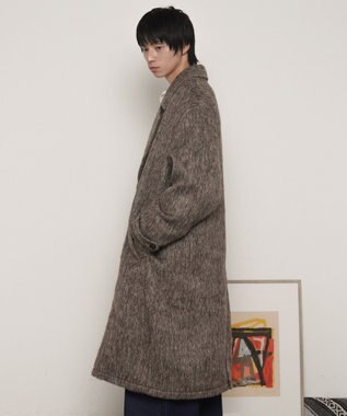 WEGO シャギーオーバーコート ブラウン