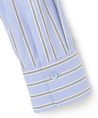 BEIGE， 【洗える】CROIX / コットンボウタイブラウス Sax St