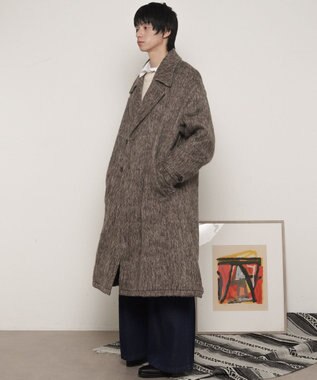 WEGO シャギーオーバーコート ブラウン