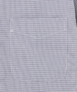 J.PRESS MEN 【EXTRA COMFORT / 形態安定・ストレッチ・抗菌防臭・速乾】パナマミニチェック 半袖シャツ/B.D. ライトグレー系3