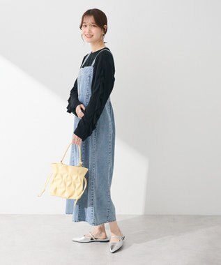 Green Parks ・ＥＬＥＮＣＡＲＥ　ＤＵＥ　デニムＷ－ＺＩＰジャンスカ Light Indigo