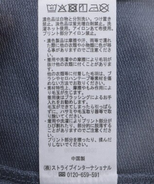 Green Parks ７分袖ミニ裏毛ドルマンロゴプルオーバー Navy