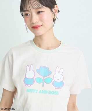 earth music&ecology ｍｉｆｆｙ／ｅａｒｔｈ　Ｒｏｓｅ　ｒｉｎｇｅｒ　Ｔｅｅ Cream