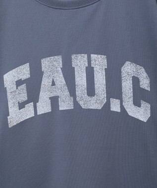 Green Parks ７分袖ミニ裏毛ドルマンロゴプルオーバー Navy