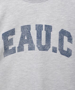 Green Parks ７分袖ミニ裏毛ドルマンロゴプルオーバー Gray Mixture