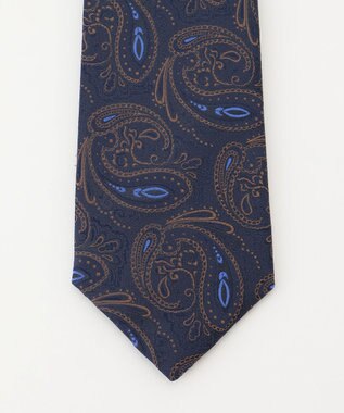 KASHIYAMA KASHIYAMAオリジナル【JAPAN MADE】ペイズリーネクタイ ブルー