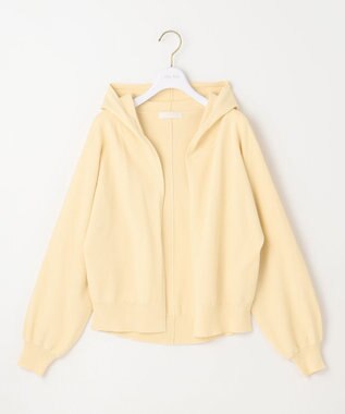 ANY SIS 【接触冷感・UVケア】ニットフーディー カーディガン ライトイエロー