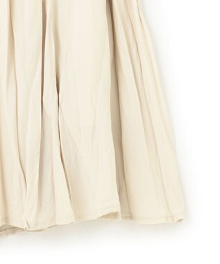 23区 S 【洗える】クラッシュ プリーツ ジョーゼット スカート ベージュ系