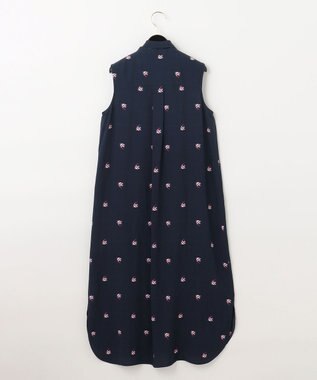 GRACE CONTINENTAL エンゼルフィッシュジャガードワンピース ネイビー