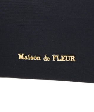 Maison de FLEUR リボンチャーム付き3ルームトートバッグ Black