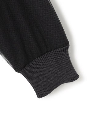 BEIGE， 【洗える・GISELe 4月号掲載】MYRTLE / チュールレイヤードカーディガン Slate