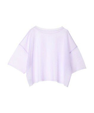 Green Parks シアーきらきらニットプルオーバー Purple