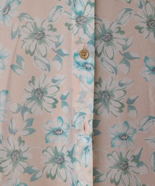 GRACE CONTINENTAL フラワーロングシャツ ベージュ