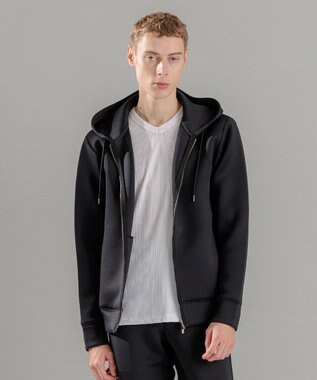 JOSEPH HOMME チュウイージャージー　ジップアップパーカー ブラック系