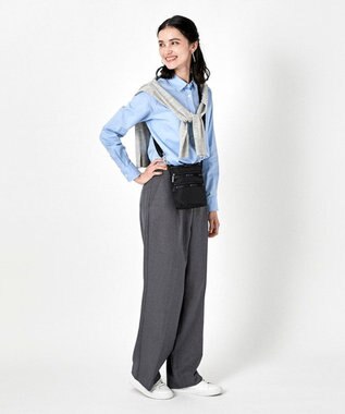 LeSportsac 3 ZIP CROSSBODY/リサイクルドブラックJP リサイクルドブラックJP