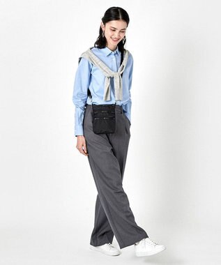 LeSportsac 3 ZIP CROSSBODY/リサイクルドブラックJP リサイクルドブラックJP