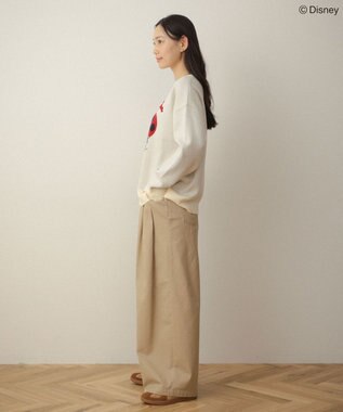 Green Parks ミッキー＆フレンズ／ジャガードニットプルオーバー Ivory