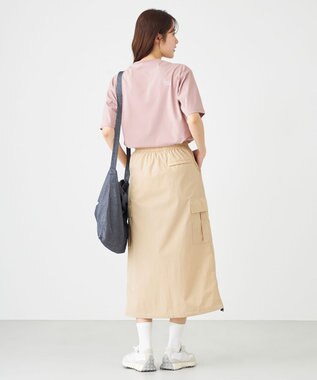 SHARE PARK LADIES 【撥水・UVカット・ストレッチ・軽量 】ナイロンカーゴスカート（S・Mサイズ） ベージュ系