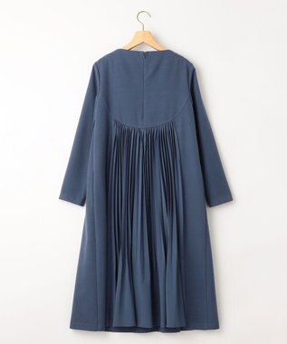 組曲 バックプリーツ ワンピース ブルー系