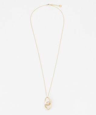 J.PRESS LADIES ダブルドロップ ネックレス ゴールド系